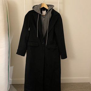 Avec Les Filles Removable Hood Overcoat